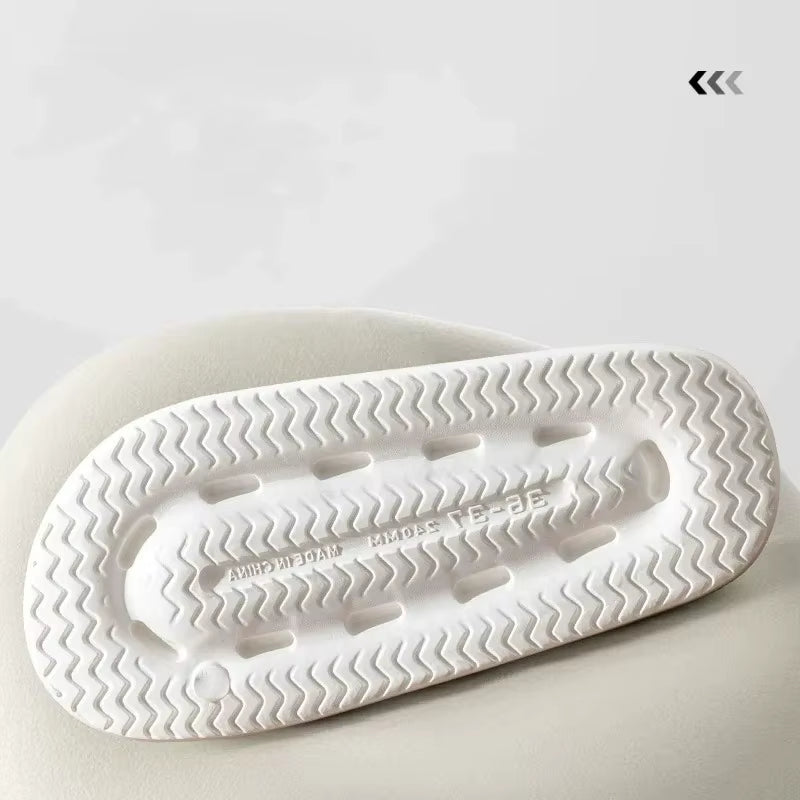 Cute Couple Pillow Slippers Female Summer Wear 2024 New Bathroom Bath Non-Slip Indoor Home Eva Thick Bottom Sandals